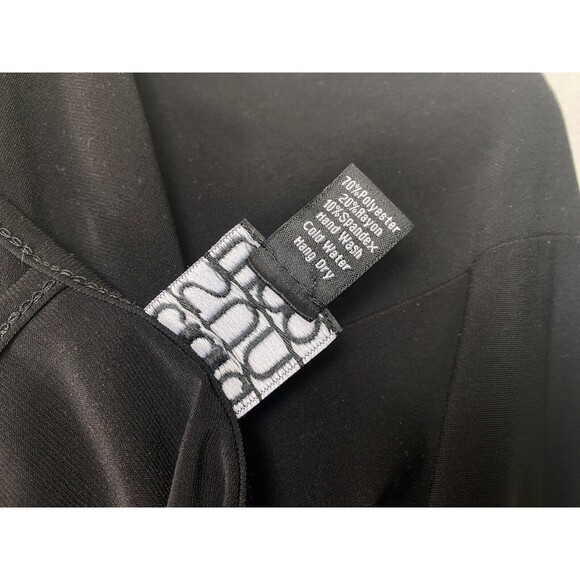 Clara SunWoo Woman Black Knit Dress Medium Scoop Neck Designer Career Travel USA - Picture 10 of 10